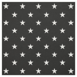 Black Stars Fabric Tyg