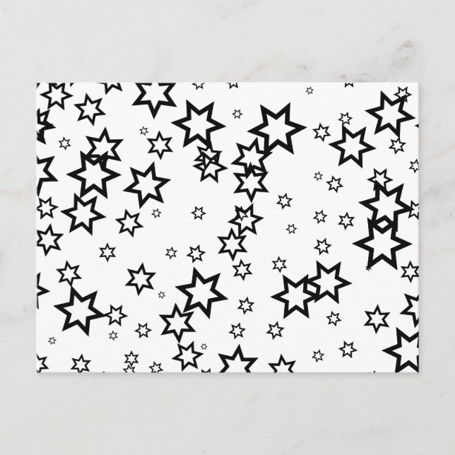 Black Stars Vykort (Framsida)