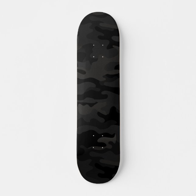 Black Stealth Camo Skateboard (Framsida)