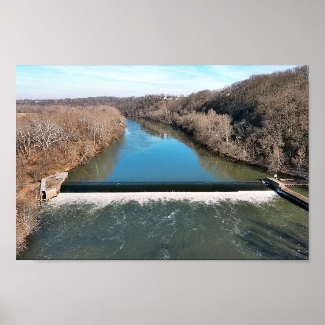 Black Sten Dam SchuylDöda River Poster (Framsidan)