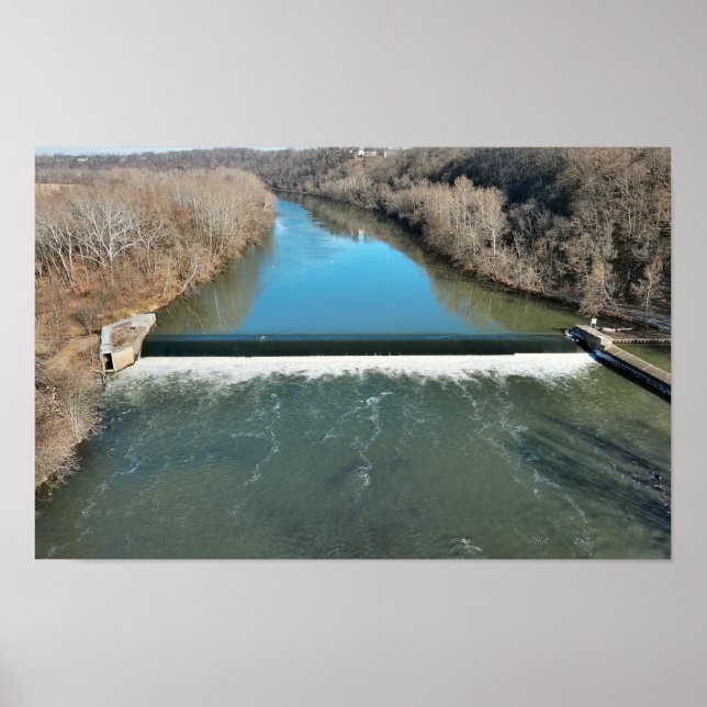 Black Sten Dam SchuylDöda River Poster (Framsidan)