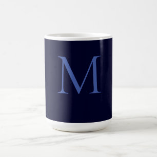 Black Sten Deep Blue Classic Unik Monogram Kaffemugg