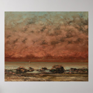 Black Sten, Trouville - Gustave Courbet Fine Art Poster