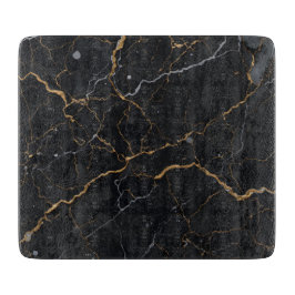 Black Stone med Guld och Silver Veins