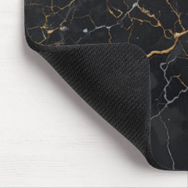 Black Stone med Guld och Silver Veins Musmatta