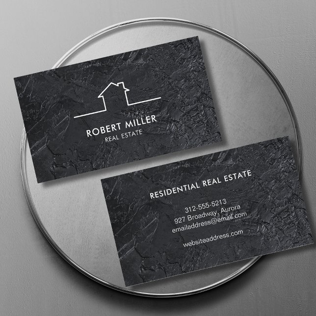 Black Stone Realtor Visitkort (Skapare uppladdad)