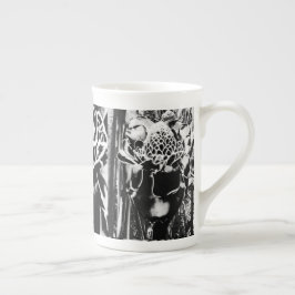 Black Strawberry Bone China Porcelain Mugg Benporslin Mugg