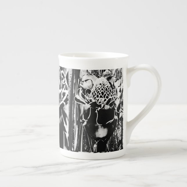 Black Strawberry Bone China Porcelain Mugg Benporslin Mugg (Höger)