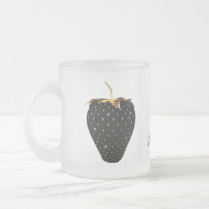 Black Strawberry Frostad Glasmugg
