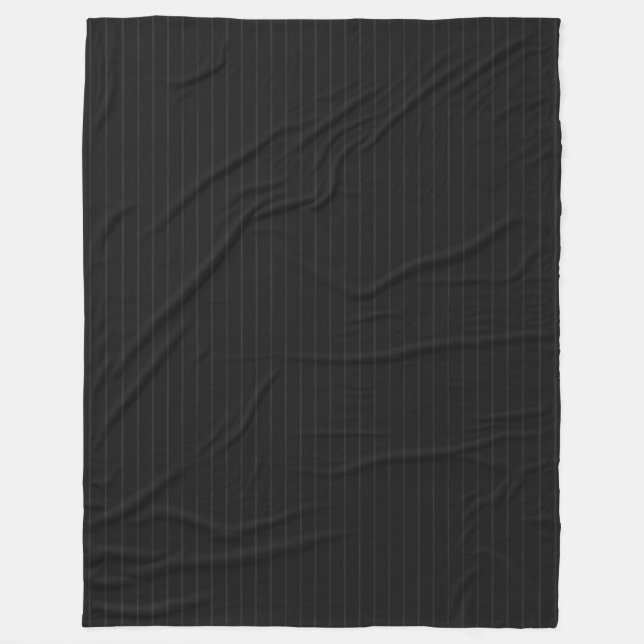 Black streck fleecefilt (Framsidan)