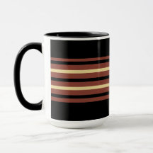Black Stripe Coffee Mugg Kopp - Modest Chic