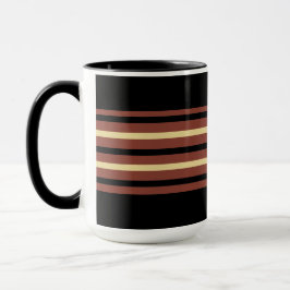 Black Stripe Coffee Mugg Kopp - Modest Chic