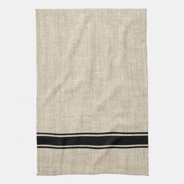 Black Stripe Kitchen Towel Kökshandduk (Vertikal)