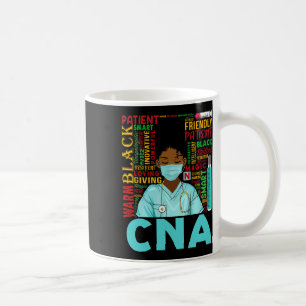 Black Strong Nurse Cna Afro Melanin African Americ Kaffemugg