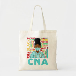 Black Strong Nurse CNA Afro Melanin African Americ Tygkasse