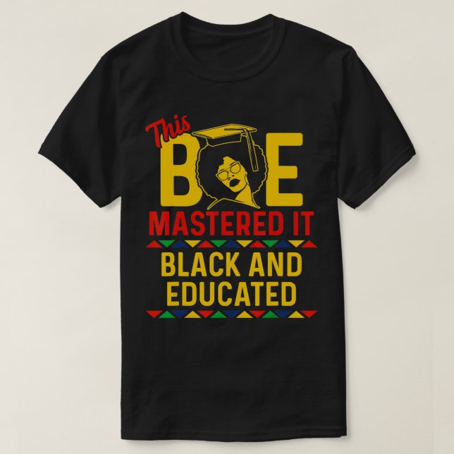 Black Student Bae Masters Studenten1807 T Shirt (Design framsida)