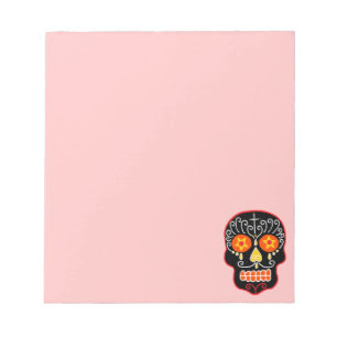 Black Sugar Skull Anteckningsblock