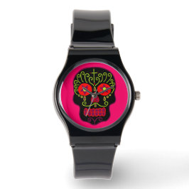Black Sugar Skull Armbandsur
