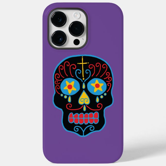 Black Sugar Skull Fodral-Mate iphone case (Baksida)
