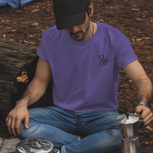 Black Svan Lämnat Chest-Logotyp T Shirt