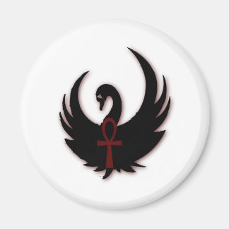 Black Svan med Ankh Magnet