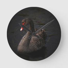 Black Svan Rund Klocka