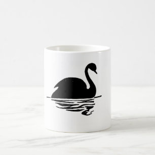 Black Svan Silhouette Kaffemugg