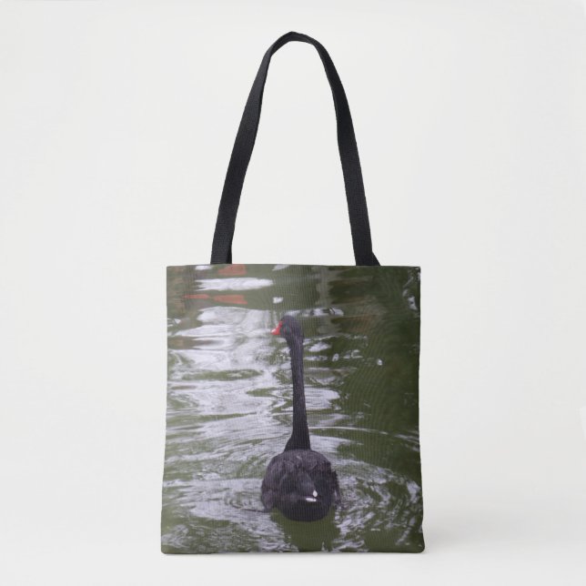 Black Svan Tote Bag Tygkasse (Framsida)