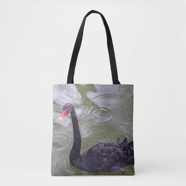 Black Svan Tote Bag Tygkasse (Framsida)