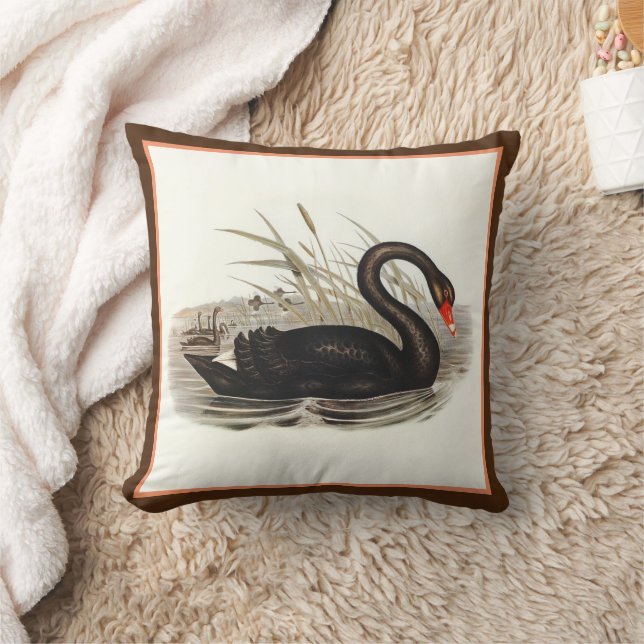 Black Svan Vintage Kudde (Filt)