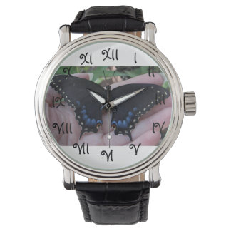 Black Swallowtail Butterfly#1-watch Armbandsur
