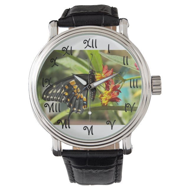 Black Swallowtail Butterfly #2-watch Armbandsur (Framsida)