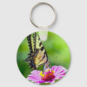 Black Swallowtail Butterfly Nyckelring