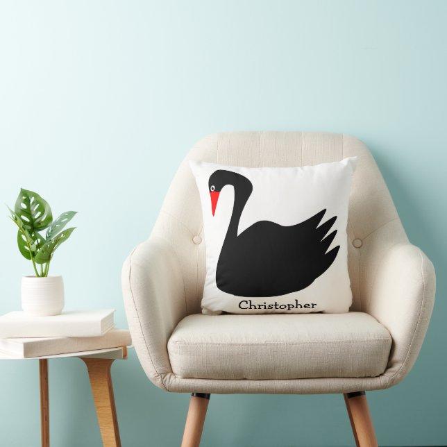 Black Swan Design Personalised Kudde (Stol)