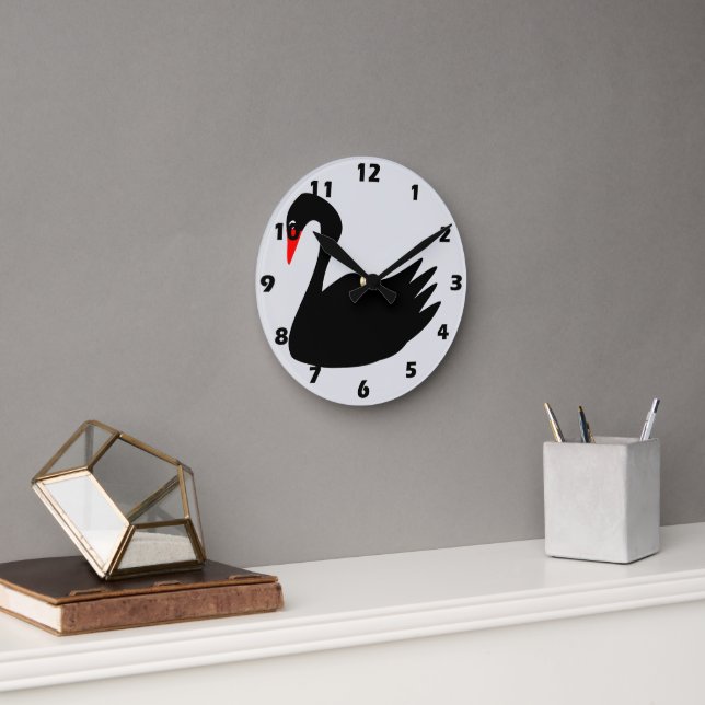 Black Swan Design Rund Klocka (Kontor)