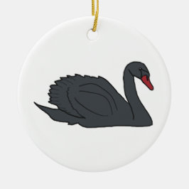 Black Swan Julgransprydnad Keramik