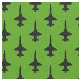 Black T-38 Talon Mönster om Grönt Fabric Tyg