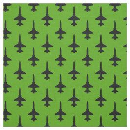 Black T-38 Talon Mönster om Grönt Fabric Tyg