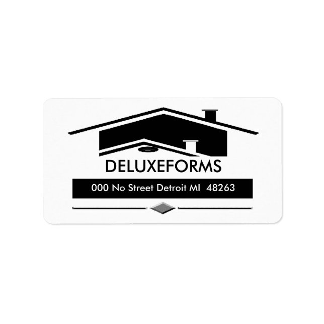 Black Tak Adressetikett (Framsidan)