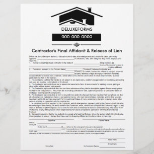 Black Tak final Affidavit & Release Lien Form