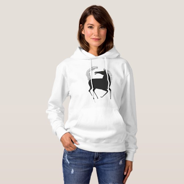 Bläck Talking Fantasy V01 HÄST T Shirt (Hel framsida)