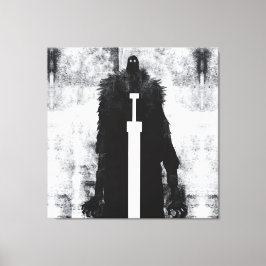 Bläck Talking Fantasy V02 A Knight från helvetet Canvastryck
