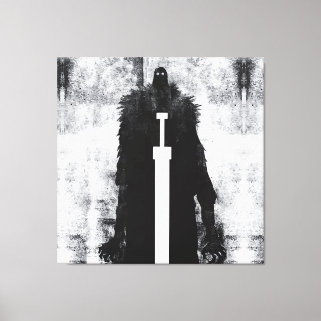 Bläck Talking Fantasy V02 A Knight från helvetet Canvastryck (Framsida)