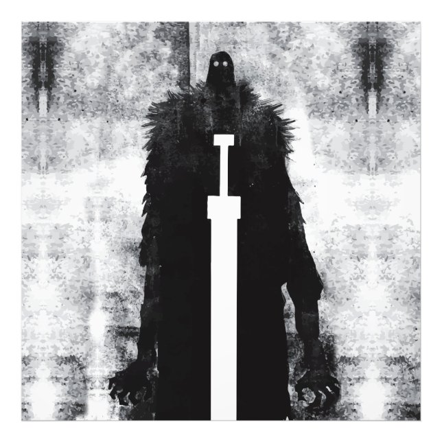 Bläck Talking Fantasy V02 A Knight från helvetet Fototryck (Framsidan)