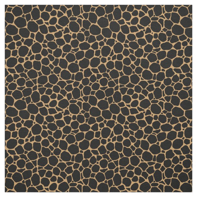 Black Tan Animal Print Tyg (Provkarta)