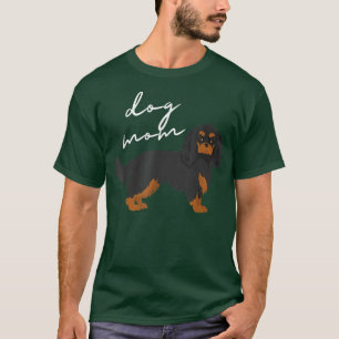 Black & Tan Cavalier Kung Charles Spain Hund Mamma T Shirt