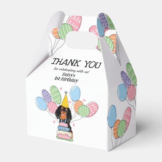 Black Tan Cavalier Kung Charles Spain Tack Presentaskar (Framsidan Sidan)