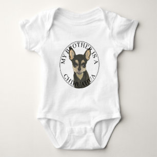 Black Tan Chihuahua Hund Big Brother T Shirt