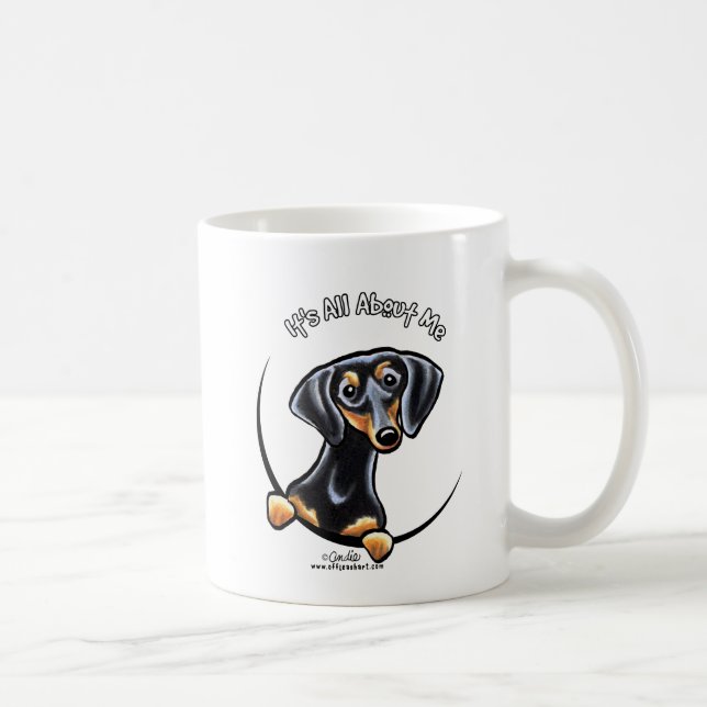 Black Tan Dachshund.. Kaffemugg (Höger)