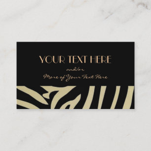 Black&Tan djurt tryck Visitkort